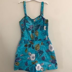 Vintage pin up Hawaiian 40s , 50s , 60s , playsuit romper “ The Kahala “